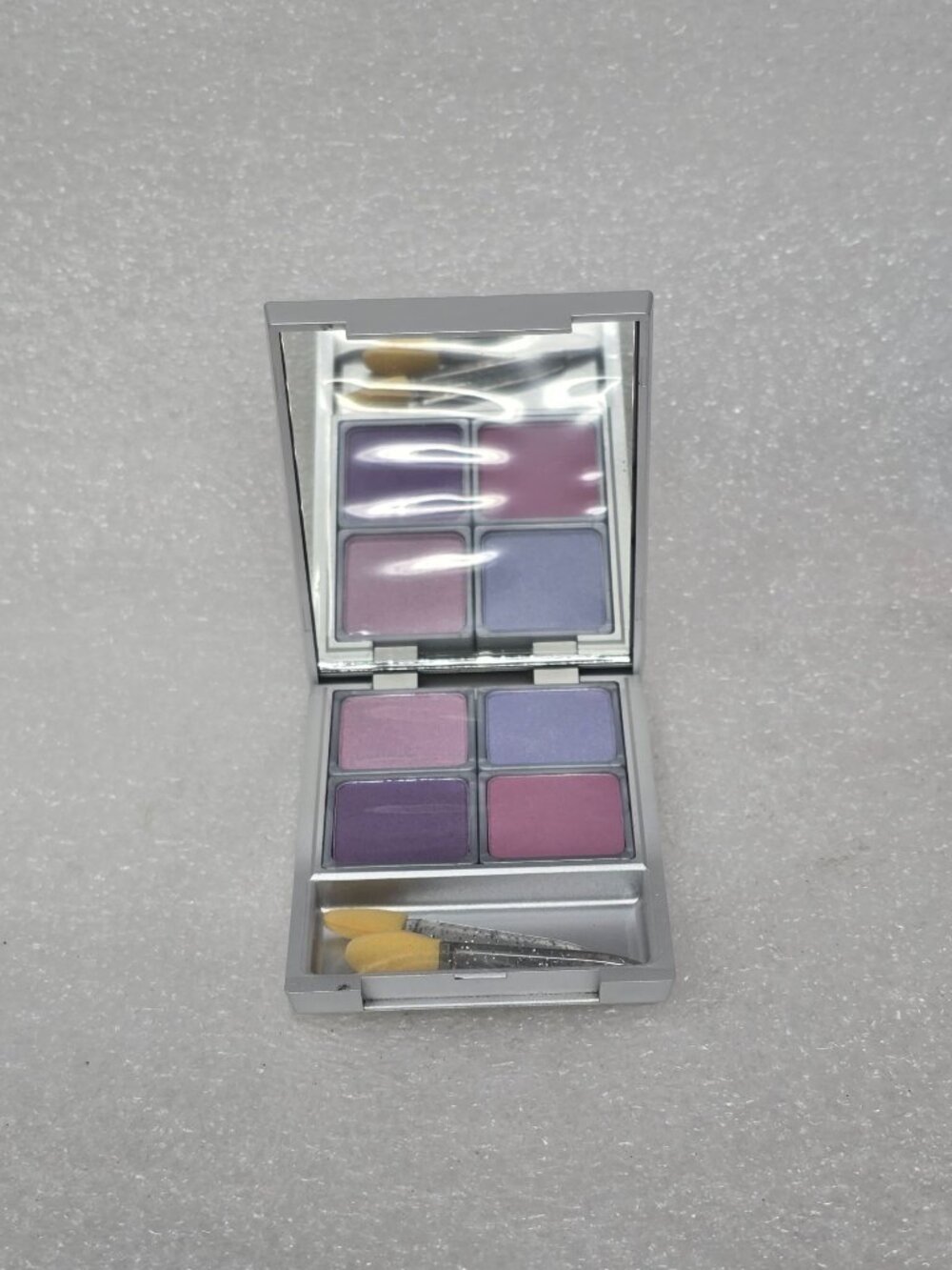 Vintage ICING By Claire’s Purple Pink Blue Eyeshadow Quad Palette Compact Mirror